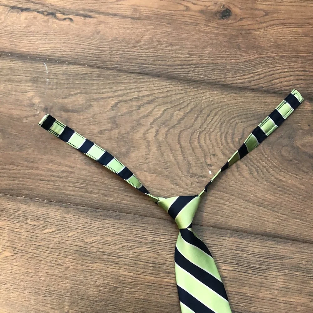 Gymboree Green and Blue Striped Tie, Size 2T-5T